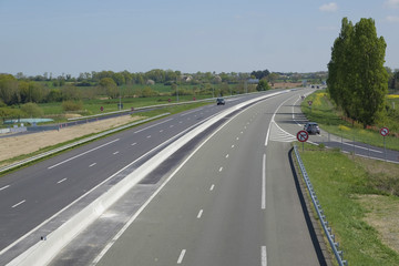 Fototapeta premium Autoroute et voie d'insertion