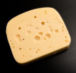 cheese on black