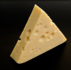 cheese on black