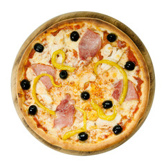 Pizza isolated on white background