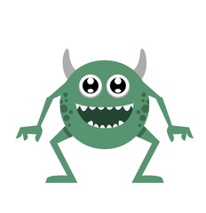 Monster character illustration vector