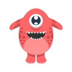 Monster character illustration vector