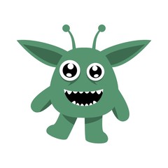 Monster character illustration vector