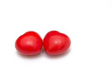 Heart on white background