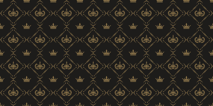 Royal background pattern, vector 