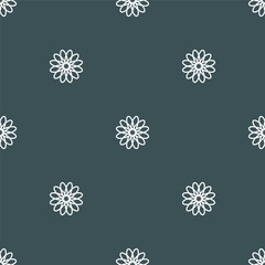 Seamless pattern with floral ornament.