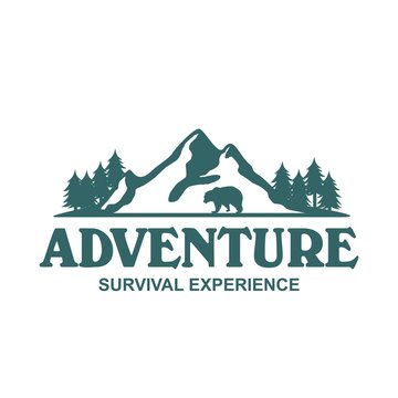 Adventure and outdoor logo vector
