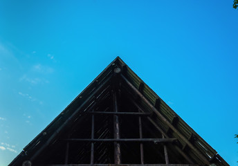 wood sky house architecture old
