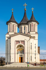 View at the Orthodox church in Oradea - Romania