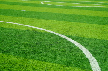 Football stadium sports facilities close-up