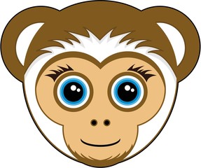 Cute Cartoon Monkey