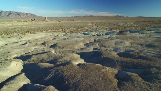Trona Pinnacles Aerial 17 Mojave Desert near Death Valley