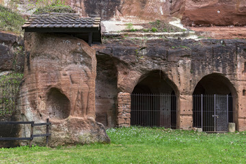 Fototapeta premium World Heritage Hermitage of Bretzenheim in Rhineland-Palatinate Germany. Prehistoric place.