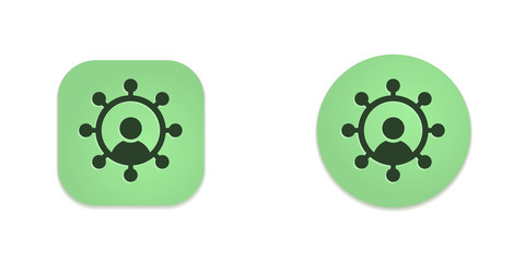 Fototapeta na wymiar Vector Green Web Buttons