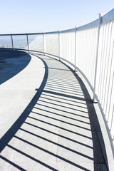 Abstract Railing with Light and Shadow