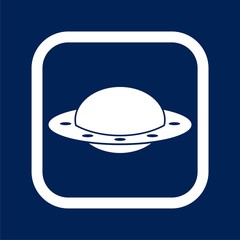UFO icon. Vector illustration