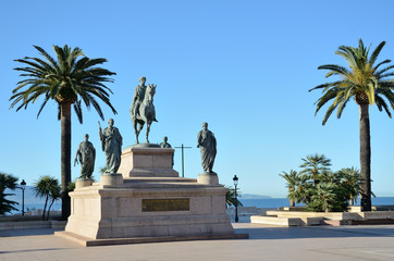 Obraz premium Square diamond in the Corsican town Ajaccio