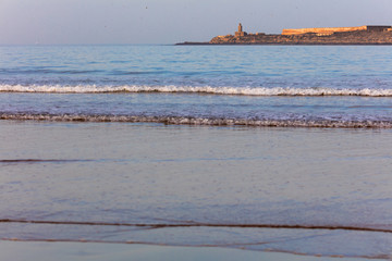 View at Atlantic ocean beach