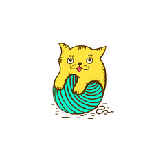 Logotype kitten