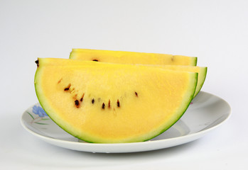 slice of watermelon isolated on white background
