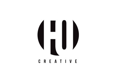 FQ F Q White Letter Logo Design with Circle Background.