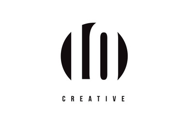 LQ L Q White Letter Logo Design with Circle Background.