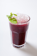 Blueberry Daiquiri cocktails. Rum, blueberries, liqueur, lime juice.