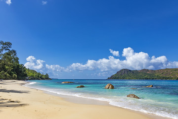 Tropical blue ocean beach