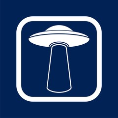 UFO icon. Vector illustration