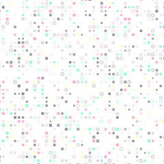 abstract geometric colorful background with circle and square