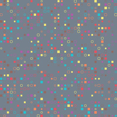 abstract geometric colorful background with circle and square