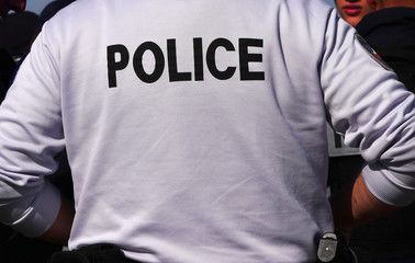 Fototapeta premium vous avez demandé la police...