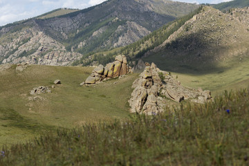 Fototapeta na wymiar Gorchi-Tereldsch-Nationalpark - Mongolei