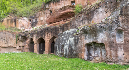 Fototapeta premium World Heritage Hermitage of Bretzenheim in Rhineland-Palatinate Germany. Prehistoric place.