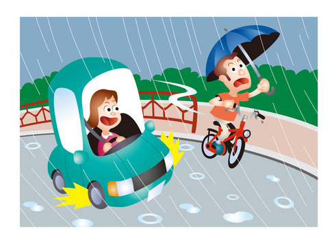 自転車の交通安全、自転車の傘さし運転