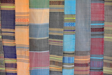 Cotton fabrics-Lu hill tribe. Sop Chem village-Luang Prabang province-Laos. 3937