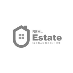 Real estate, house, building and property logo for logotype and template