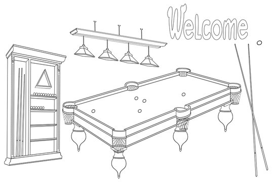 billiard room welcome