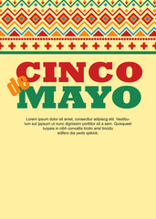 Cinco de Mayo poster and flyer template