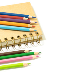 pencils colour isolated on white background
