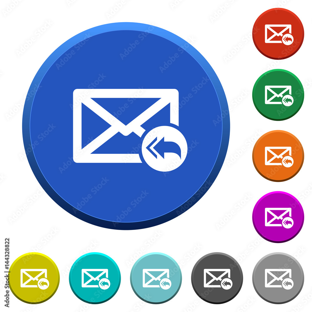 Poster mail reply to all recipient beveled buttons