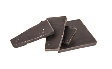 Chocolate bar isolated on white background