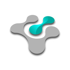 Abstract logo design element.