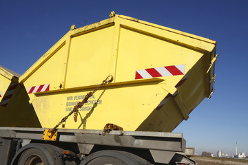 Absetzmulde für Bauschutt