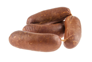Sausage isolated on white background