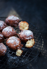 Fresh delicious homemade warm apple fritters