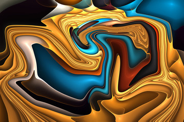 Obraz premium Colorful psychedelic liquefied background