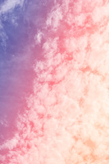 Fototapeta premium sun and cloud background with a pastel colored