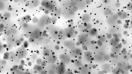 Beautiful monochrome bokeh blurred dots background defocused lights