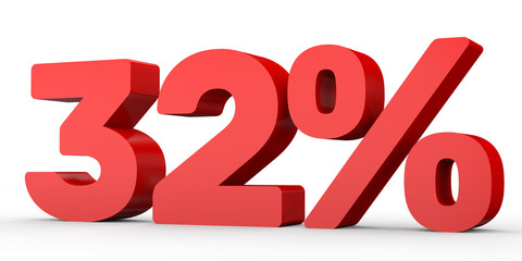 Thirty two percent off. Discount 32 %.